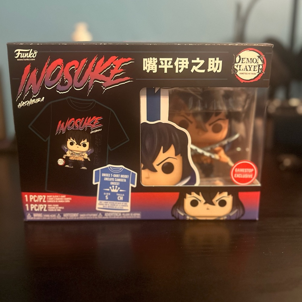 Funko Pop! And Tee - Demon Slayer: Inosuke Gamestop Exclusive Size Small